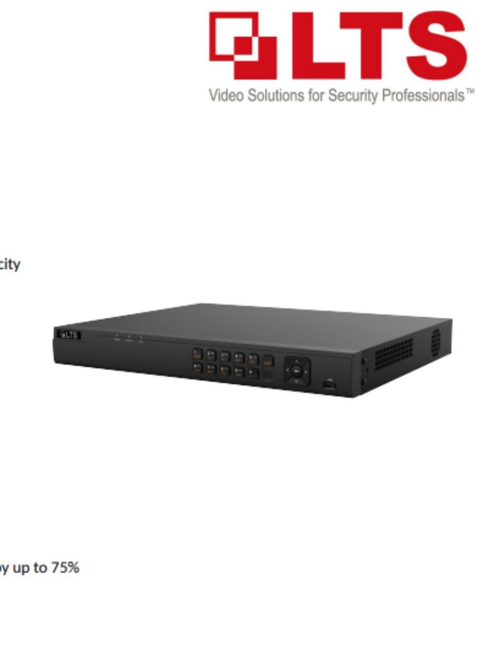 LTS LTN8708QN-P8 8-Channel 4K PoE NVR Platinum Series - Password Reset Needed